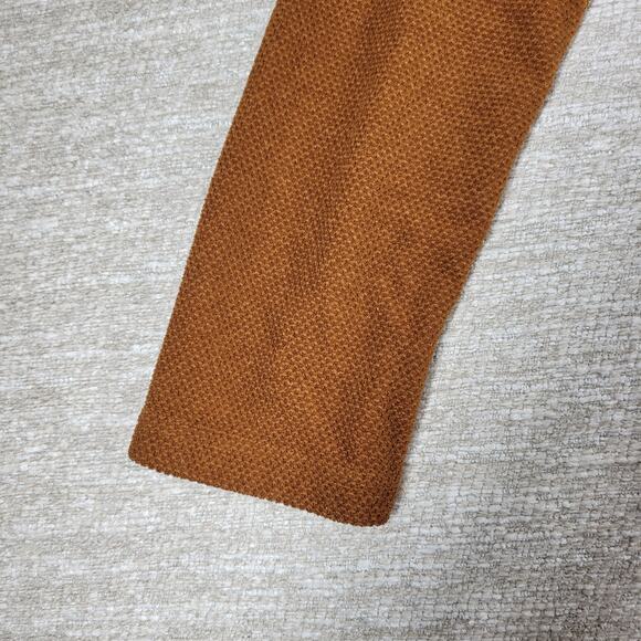 Avalanche Fleece Womens Small Rust Brown Quarter Zip Textured Pullover Top - Picture 9 of 15